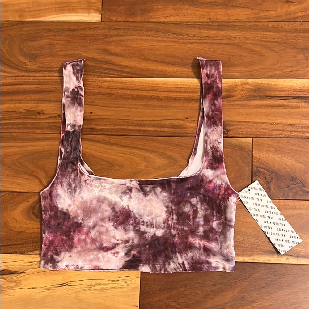 Urban Outfitters Purple and White Bralette